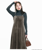 絲絨細肩帶洋裝