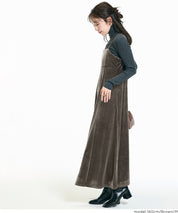 絲絨細肩帶洋裝