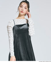 絲絨細肩帶洋裝