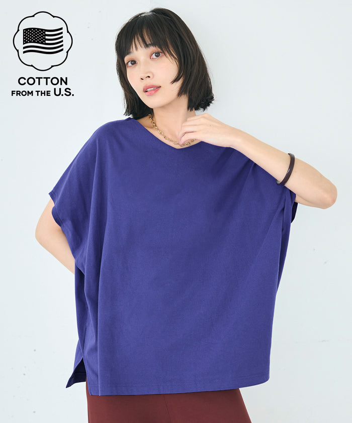 V領飛鼠袖T恤 COTTON from the U.S.