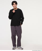 立體羅紋圓領針織上衣