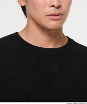 立體羅紋圓領針織上衣