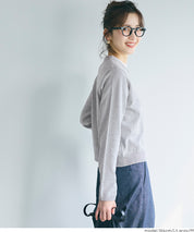 春季合身圓領針織開襟衫