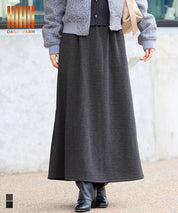 【DAILY WARM】內刷絨毛A字裙