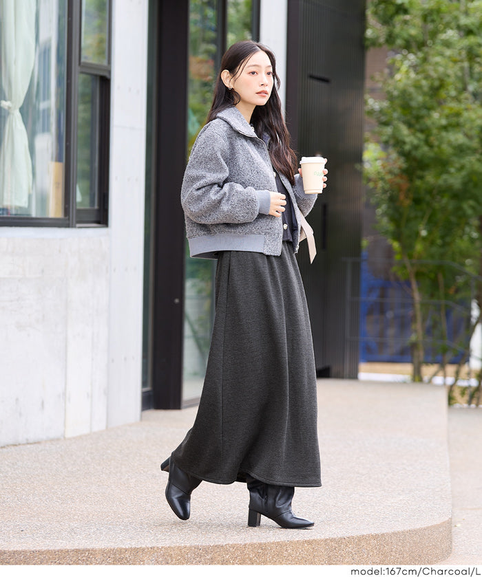 【DAILY WARM】內刷絨毛A字裙