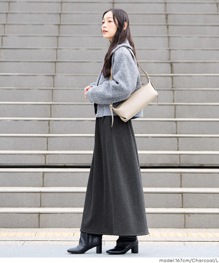 【DAILY WARM】內刷絨毛A字裙