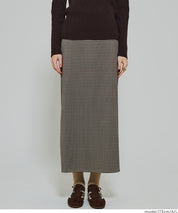 格紋直筒半裙