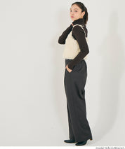 【DAILY WARM】內刷毛提花寬褲