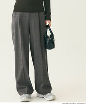 【DAILY WARM】內刷毛提花寬褲