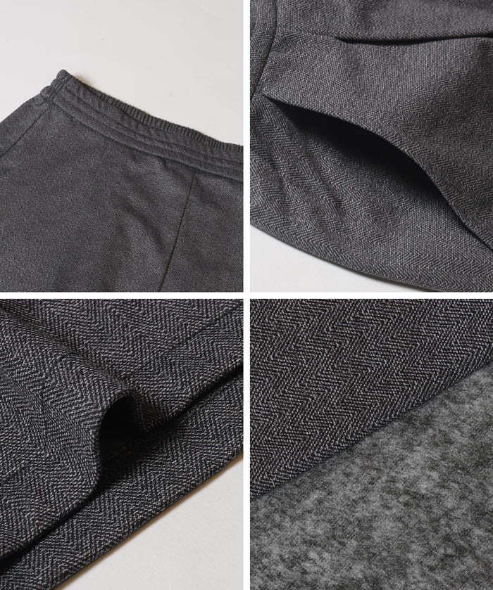 【DAILY WARM】內刷毛提花寬褲