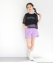 童裝 斜紋布刺繡短褲