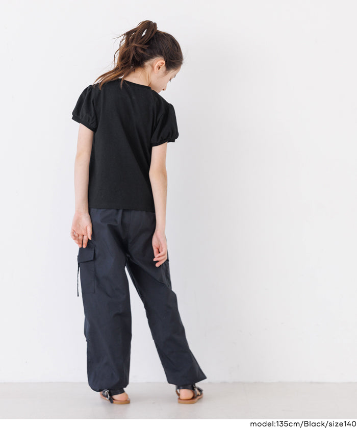 童裝 刺繡澎澎袖T恤