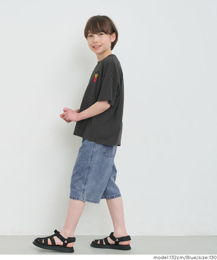 童裝 牛仔五分褲