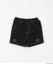 童裝 愛心刺繡短褲