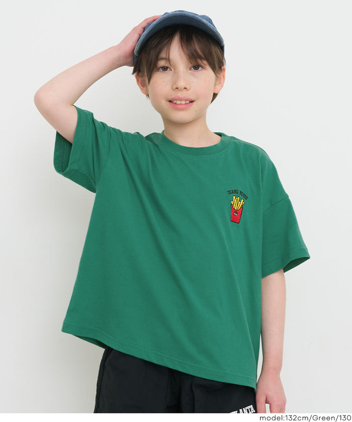 童裝 薯條刺繡T恤