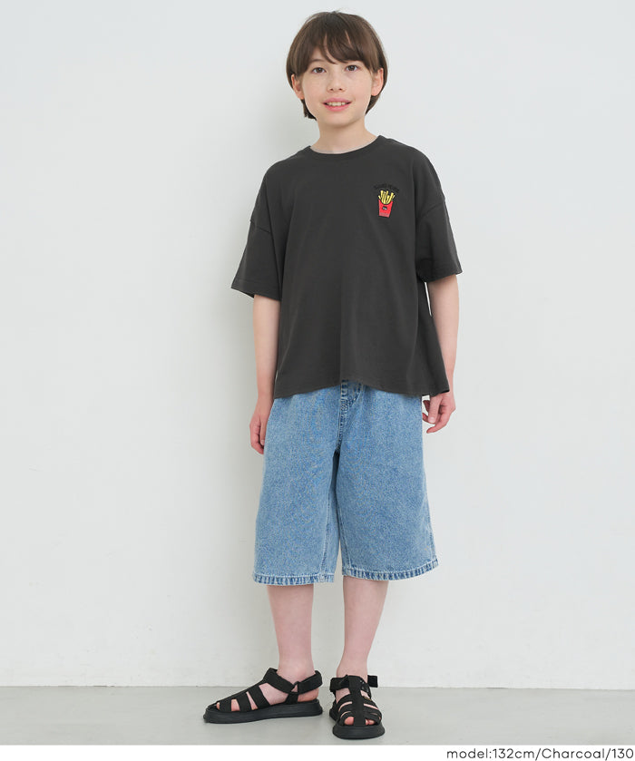 童裝 薯條刺繡T恤