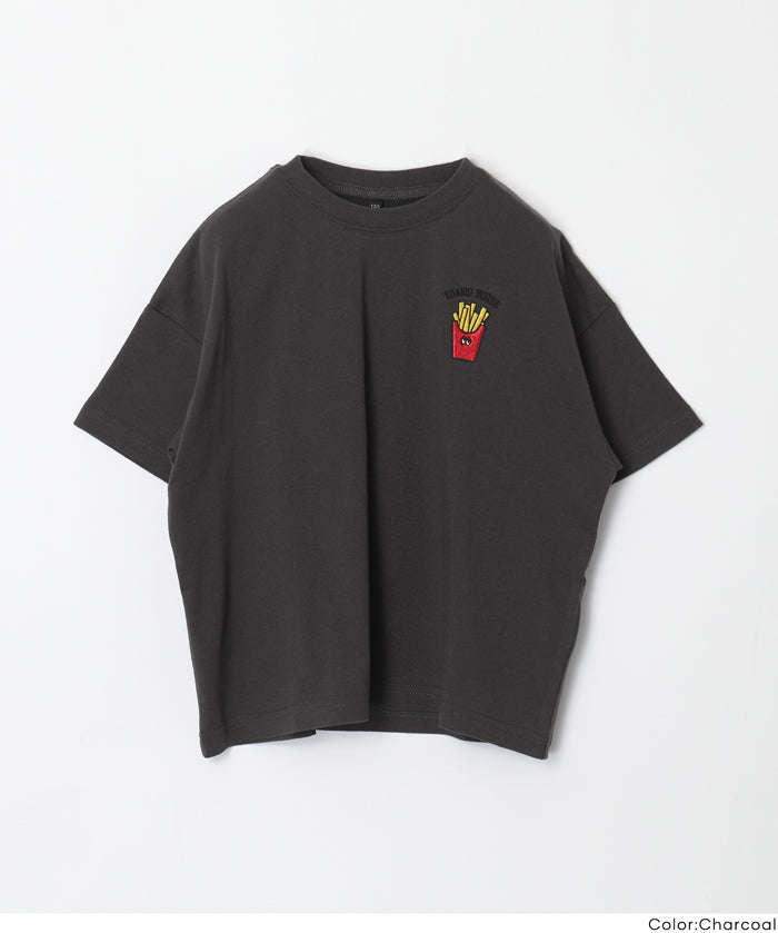 童裝 薯條刺繡T恤