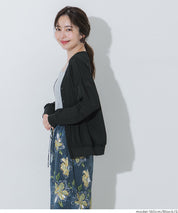 透膚喬其紗寬鬆開襟衫