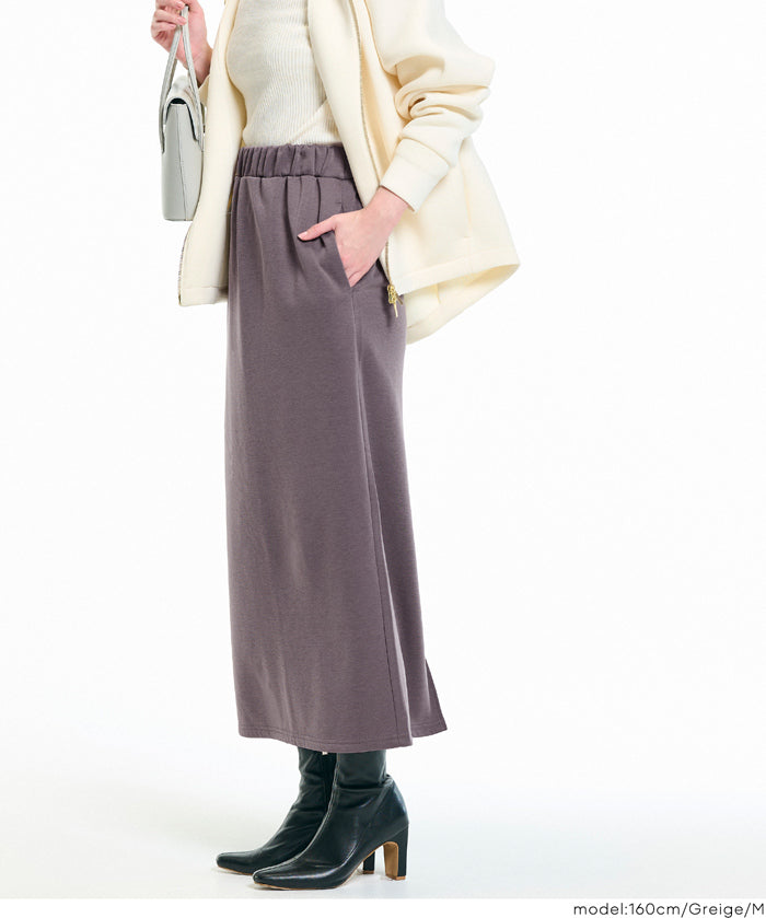 【DAILY WARM】內刷絨毛直筒裙