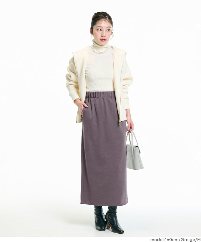 【DAILY WARM】內刷絨毛直筒裙