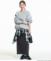 【DAILY WARM】內刷絨毛直筒裙