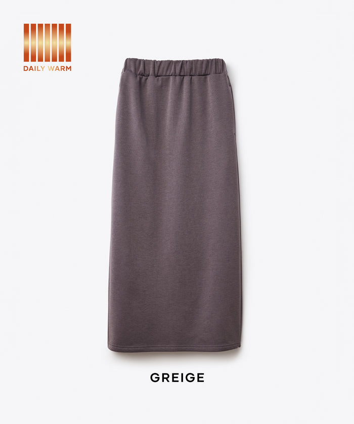 【DAILY WARM】內刷絨毛直筒裙