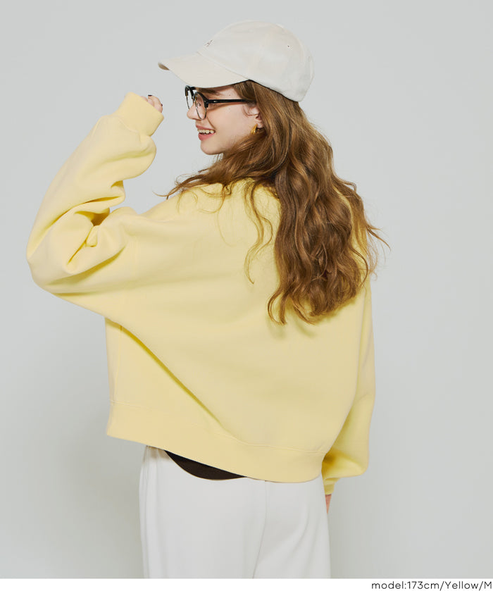 重磅內刷毛刺繡LOGO休閒上衣