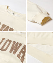 重磅內刷毛刺繡LOGO休閒上衣