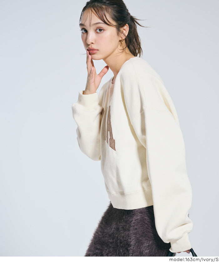 重磅內刷毛刺繡LOGO休閒上衣