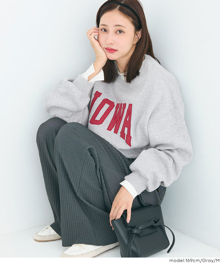 重磅內刷毛刺繡LOGO休閒上衣