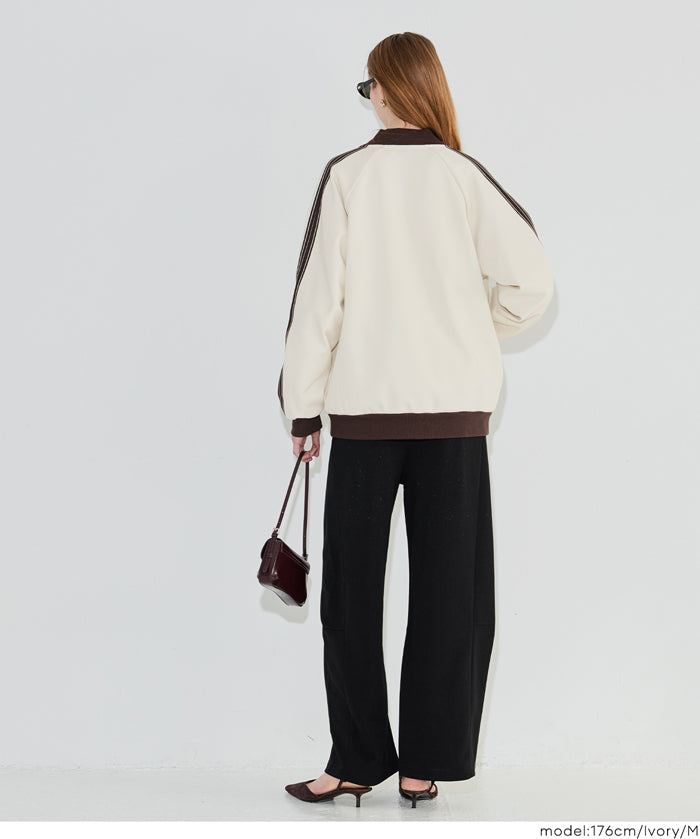 側邊條紋運動外套