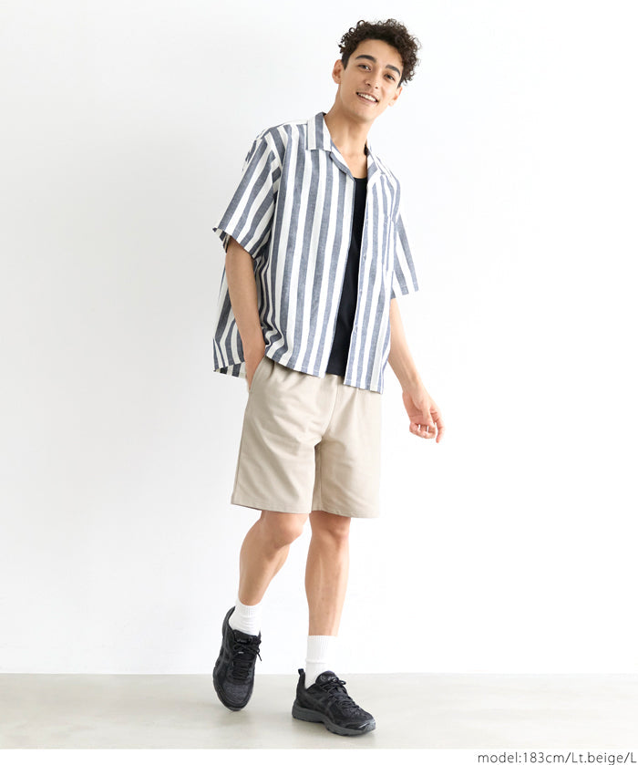 混棉休閒短褲