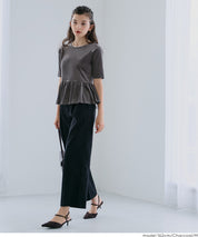 絲絨短袖娃娃上衣