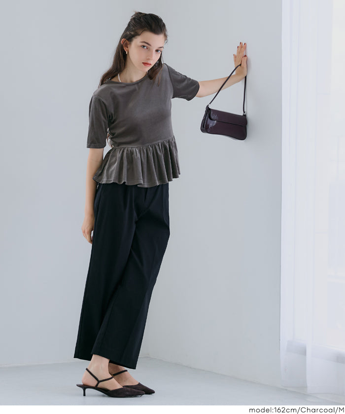 絲絨短袖娃娃上衣