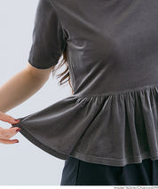 絲絨短袖娃娃上衣