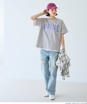 反摺袖口棉質LOGO短袖上衣