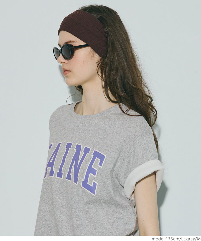 反摺袖口棉質LOGO短袖上衣