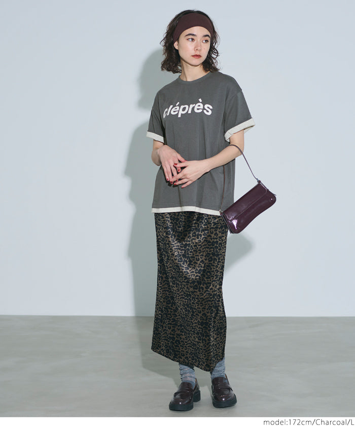 反摺袖口棉質LOGO短袖上衣