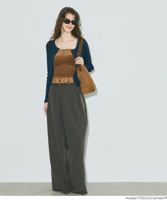 絲絨兩穿帶罩平口背心 OUT BRA