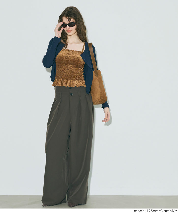 絲絨兩穿帶罩平口背心 OUT BRA