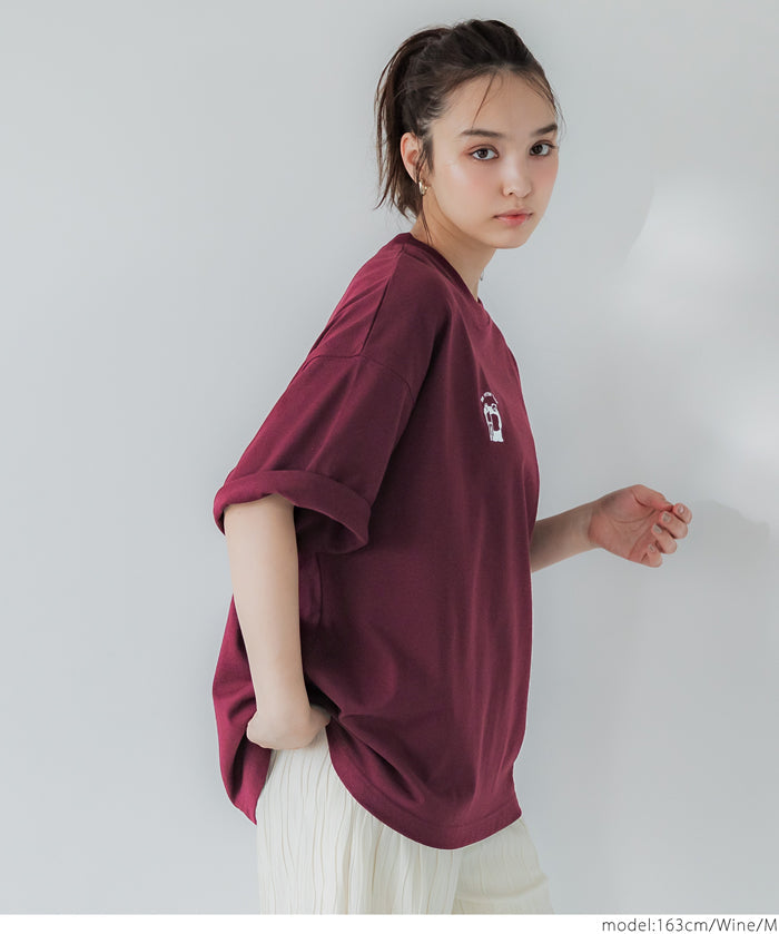 小刺繡點綴T恤