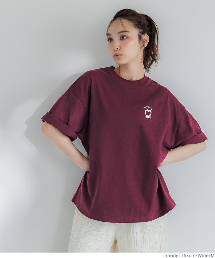 小刺繡點綴T恤