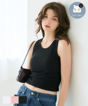 短版胸墊背心 OUT BRA