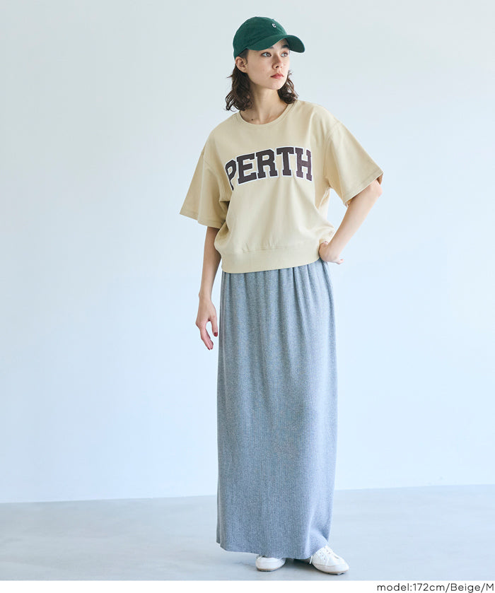 LOGO短袖薄款大學T