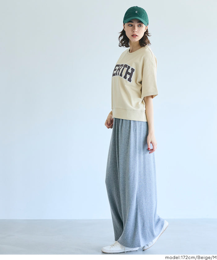 LOGO短袖薄款大學T