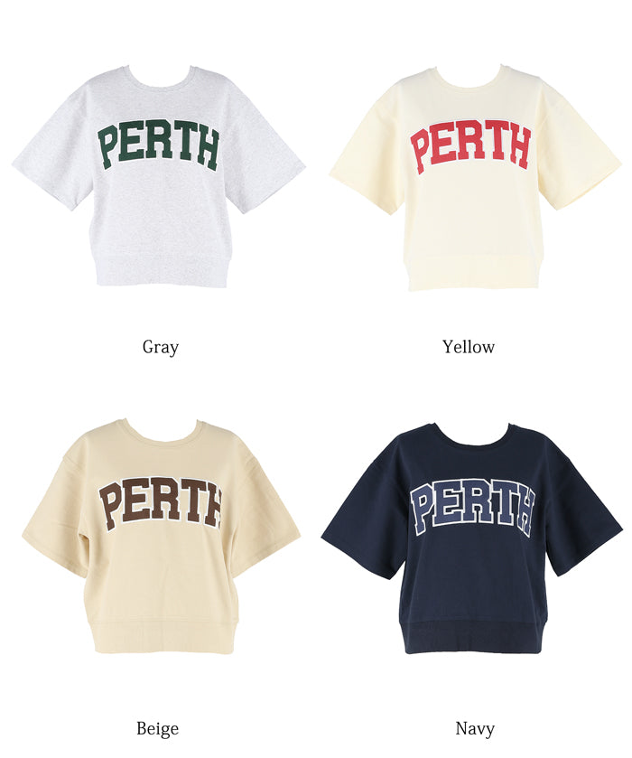 LOGO短袖薄款大學T