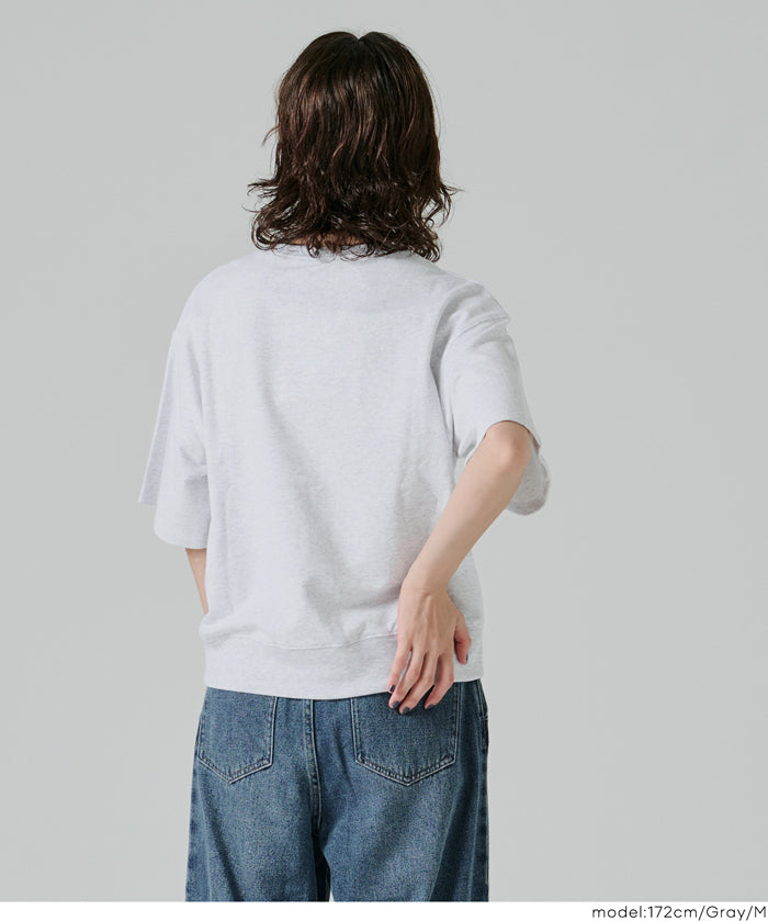 LOGO短袖薄款大學T