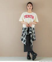 LOGO短袖薄款大學T