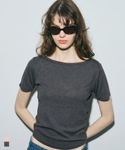 船領羅紋短袖上衣