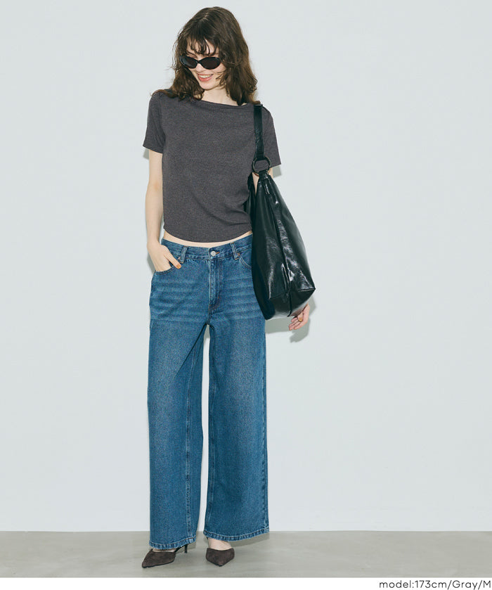 船領羅紋短袖上衣